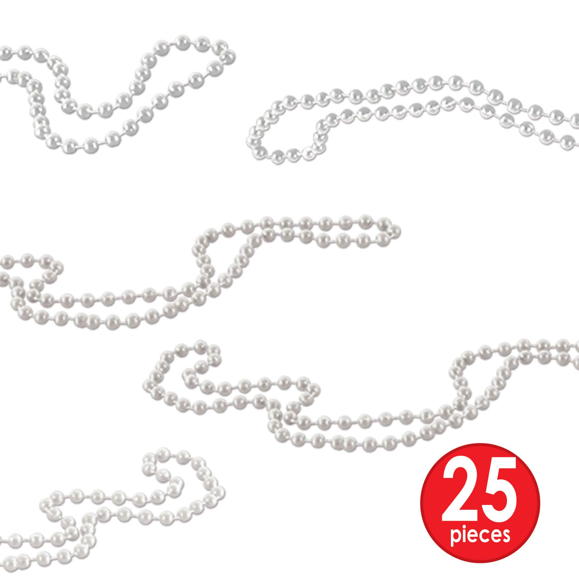 Beistle White & Silver New Year LA Swing Party Favor Kit for 50